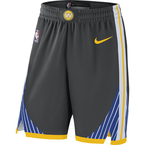 pantaloncini nba basket golden state warriors 2017-2018 grigio