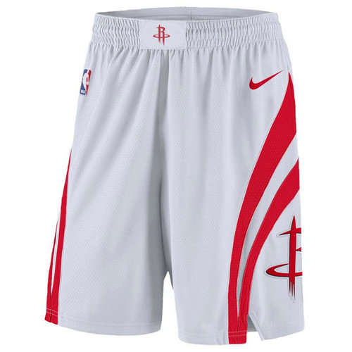 pantaloncini nba basket houston rockets 2017-2018 bianca